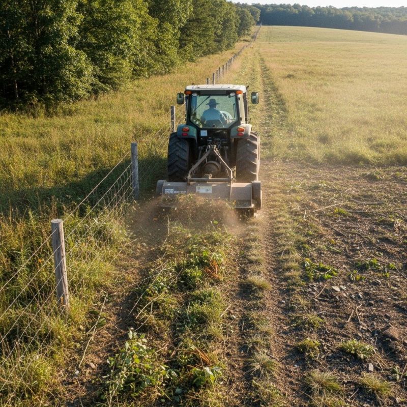 Field Brush Hogging detail